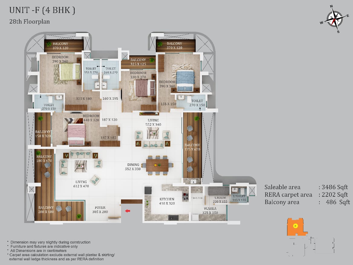 Kalyan Homes sky high 4BHK